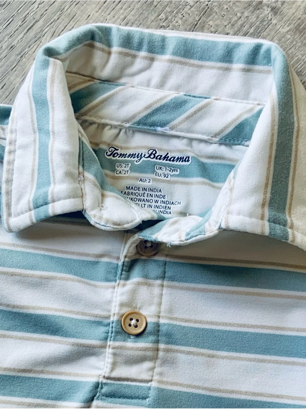 Tommy Bahama Striped Polo Shirt Boys 2T